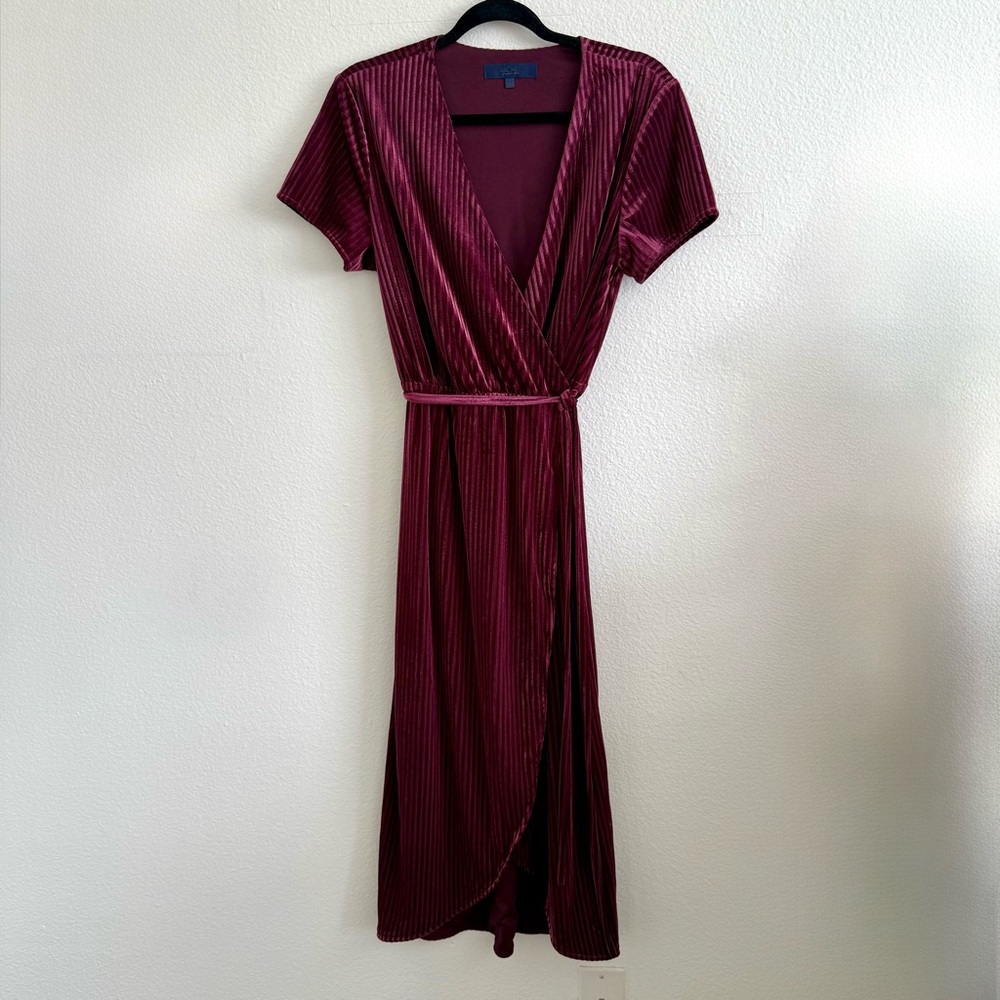 RACHEL Rachel Roy Deep Red Midi Dress